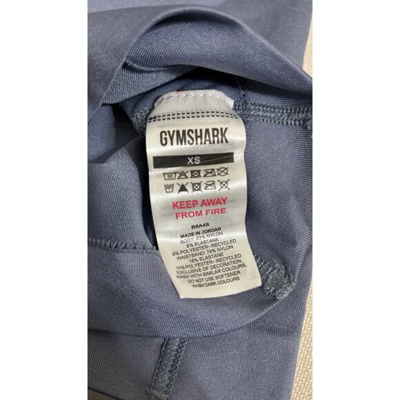 Gymshark Sweat Seamless Shorts Womens XS Evening Blue New Athleisure B6A4S - Picture 5 of 8